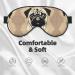 Shop Cute Pug Dog Print Unisex Sleep Eye Mask | Soft Comfort Eye Shade for Travel Yoga & Night Shift - Buy Online on GoSupps.com