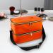 Folpus Nail Polish Organizer Nail Organizers Double Layer Nail Supplies Travel Nail Kits Nail Polish Storage Box Handbag for Home Orange - Buy Online on GoSupps.com