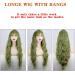 Andromeda Green 26 Inch Wig with Bangs | Long Wavy Heat Resistant Synthetic Wig for Women | Halloween Costume Cosplay Wig - Buy Online on GoSupps.com