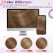 Shop Laavoo Clip-In Hair Extensions - Real Balayage Brown & Ombre Styles | 7-Piece Set #6/8/14 35cm 105g - Buy Online on GoSupps.com