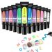 2 5D Nail Painting Gel 12 Pieces 5D Jelly Nail Glue Set - Multipurpose Soft Tube Nails Art Salon Accessories Ytger 2 Pcs 12pcs