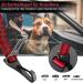 Eyin 3-in-1 Dog Seat Belt - Reflective Elastic Nylon Compatible with All Breeds & Car Seats 90cm Red - Safe Travel Solution - Buy Online on GoSupps.com