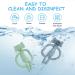 Vicloon Baby Biting Toys - BPA-Free Elephant Teething Rings (2 Pack) for 3+ Months - Gray & Green Silicone Gum Relief - Buy Online on GoSupps.com