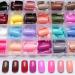 Shop LoveOurHome 576pc Square Press on Nails - Medium Tapered Square Gel Glossy False Nails for Women & Girls - Colored French Acrylic Manicure Tips - Buy Online on GoSupps.com