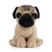 Living Nature Pug Puppy Realistic Soft Cuddly Dog Toy Naturli Eco-Friendly Plush 16cm Pug 16cm Puppy
