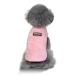 Yaodhaod dog sweater winter fleece sweater for small dog cat puppy yorkie chihuahua roof dog warm autumn winter clothing (l pink) l pink