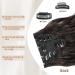 Fliace Clip in Hair Extensions - 20 Inch Dark Brown Wavy Hairpieces (6PCS) - Natural & Soft Blend Hair for Seamless Look - Buy Online on GoSupps.com