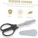Frcolor 2-Pack Shearing Set - DIY Scissor Covers for Hairdressing & Salon Use | Protective PU Sheaths | 6.4x2.5cm Silver - Buy Online on GoSupps.com