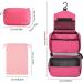 Cooja Hanging Toiletry Bag for Women with Hook & Handle - 1 Makeup Toilet Bag + 2 Drawstring Bags, Rose Red - Buy Online on GoSupps.com