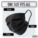 x150 Black Disposable Face Masks Generise 3Ply Non-Medical Face Masks UK Stock by YiHub - Breathable Disposable Face Masks Black to Cover Mouth & Nose - Buy Online on GoSupps.com