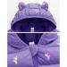 Hooded Light Puffer Baby Winter Coat | Purple | 1-2 Years | Boys Girls Infants Padded Jacket - Buy Online on GoSupps.com