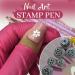 Nail Art Stamp Pen Set Flower Nail Stamp Pen 6-Piece Nail Art Stamp Pen Set With Different Patterns Nail Art Dotting Tools for Girl (6 PCS) - Buy Online on GoSupps.com