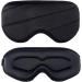 Sireck 3D Sleep Mask - 100% Light Blocking Eye Mask for Men & Women - Includes Travel Pouch - Buy Online on GoSupps.com