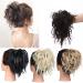 Tess hair part dutt hair tie with hair smooth shaped hair knot updos. Cheap hair extension for women 45g dark brown natural black