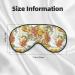 Ducks and Flowers Sleep Mask | Adjustable Double-Sided Eye Mask | Soft Sleeping Eye Covers for Perfect Shading & Reduced Eye Edema | International Shipping Available - Buy Online on GoSupps.com