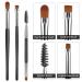 Sibba 6-Piece Eyeshadow & Eyebrow Brush Set for Makeup Application and Blending - Buy Online on GoSupps.com