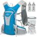 IX INOXTO Hydration Pack Backpack, Lightweight Water Backpack with 2L Leakproof Hydration Bladder Daypack for Men Women,Running Hydration Vest for Outdoor Trail Running Hiking Cycling Race Climbing Blue