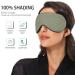 Adjustable Haskirky Light Blocking Eye Mask for Men and Women - Perfect for Travel, Yoga, Meditation, and Deep Sleep - Pure Green - Buy Online on GoSupps.com