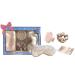 Holler And Glow Bedtime Basics Accessories Valentine's Day Set Limited Edition Sleep Eye Mask Silk Scrunchie Hair Growth Scalp Massager Satin Pillowcase Beauty Sleep For Women 4 Piece Gift Set