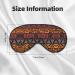African Mud Cloth Tribal Print Eye Mask | Unisex Soft Comfort Sleep Shade for Travel Yoga & Shift Work - Buy Online on GoSupps.com