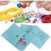 PUNELE 5Pcs Velvet Snap Button Jewelry Storage Pouch | Flannel Suede Gift Pack 10x10cm - International Shipping Available - Buy Online on GoSupps.com