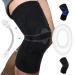 Milaiun Kniebandage 2 pieces Kniebandagen men women with side stabilizers & patella gel upholstery compression knee supports bandage knee arthrosis strength sport meniscus orthopedic (XL) dark gray XL