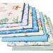 Flic-Flac 20x20 Inches Fat Quarter Cotton Quilting Fabric Bundle (8pcs Blue) - High Density Craft Printed Squares Patchwork Lint DIY Sewing - Buy Online on GoSupps.com