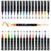 Arrtx Acrylic Paint Pens  32 Colors Brush Tip and Fine Tip (Dual Tip) Paint Markers for Rock Painting  Water Based Acrylic Painting Supplies for Fabric Painting Wood  Plastic  Canvas  Easter Egg
