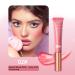 Rose Pink Liquid Blush with Cushion Applicator - Dewy Finish Cream Stick for Cheeks - Buy Online on GoSupps.com