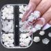 Flower Nail Art Glitters DIY 3D White Floral Nail Stud Sequins for Salon Gift Nail Art Sequins - Buy Online on GoSupps.com