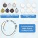 210Pcs Pendant Trays Kit with Glass Cabochon and Necklace Cords Set for Jewelry Making and DIY Crafts - Buy Online on GoSupps.com