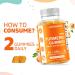 Vitamatic Turmeric Gummies with Ginger & Black Pepper Extract - 95% Curcuminoids - 60 Vegan Gummies - Buy Online on GoSupps.com