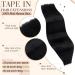 Hetto Real Hair Tape Extensions - Invisible Black Tape-in Extensions #1 35cm 40g - Buy Online on GoSupps.com