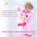Doladola Baby Unicorn Romper | Flannel Animal Hooded Jumpsuit for Toddler | 18-24 Months | Pink - Buy Online on GoSupps.com