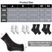 4 Pairs Neuro Socks for Men and Women Compression Socks Medical Neuropathy Socks Plantar Fasciitis Socks Sprained Ankle Support Breathable Anti-Slip Foot Support Brace for Pain Relief S/M Black White - Buy Online on GoSupps.com