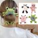 Pulunto Women Plush Hair Tie Set - 6 Cute Cartoon Animal Furry Hair Scrunchies for Girls and Women - Buy Online on GoSupps.com