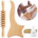 OBERYN | Body therapy set with anti-cellulite massage roller and wooden board for lymphatic drainage roller for muscle massage wood roller