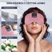Bluetooth Sleep Headphones Eye Mask - Comfortable Headphones for Side Sleepers/Office/Travel - 14 Hrs Music Playing - Pink - Buy Online on GoSupps.com