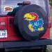 Kansas Jayhawks Black Tire Cover F (29x8) - Officially Licensed NCAA Product - Buy Online on GoSupps.com