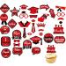 Graduation Cake Picks Cake Decor Signs Grad Cap Cupcake Picks Graduation Cap Diploma Cupcake Picks Graduation Cake Pick Decoration High School Aizuoni Red - Buy Online on GoSupps.com