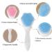 Beomeen 2 Pack Silicone Face Scrubber Exfoliating Brush - Manual Handheld Facial Cleansing Brush for Blackhead Removal & Skincare - Soft Bristles, Waterproof (Blue Pink) - Buy Online on GoSupps.com