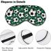 Soccer Cartoon Pattern Sleep Mask Comfortable Soft Eye Mask with Adjustable Head Strap Blindfold Eyeshade - Buy Online on GoSupps.com
