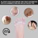 Silicone Toe Separators (2 Pair) - Toe Straighteners and Spacers for Curled, Overlapping Toes - Toe Stretcher for Toe Relaxation and Relief - Transparent Color - Buy Online on GoSupps.com