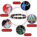 Anti-Swelling Black Obsidian Slimming Foot Chain | Lymphatic Drainage Magnetic Therapy Bracelet | Anti-Varicose Footkett - Black/Silver/Yellow - Buy Online on GoSupps.com