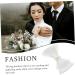 Angoily Mesh Pearl Headdress Girl Bows Bridal Wedding Decor Bachelorette Party Decoration Bow Veil Flower Hair Barrettes Hair Bows for Women Hairpin White Modeling Miss - Buy Online on GoSupps.com