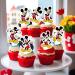 NIAYOU 24 Pcs Mouse Cupcake Toppers Cartoon Themed Cake Decorations Happy Birthday Cupcake Toppers for Boys Girls Kids Birthday Party Supplies - Buy Online on GoSupps.com