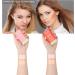 2 PCS Multi-Use Makeup Blush Stick Solid Moisturizer Stick Shadow Lips and Cheek Blusher Waterproof Peach Creamy Makeup (Pink and Orange) - Buy Online on GoSupps.com