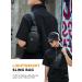 ZXK Co Sling Bag for Men - Waterproof & Durable Crossbody Bag | Small Black Breast Pocket for Cycling Running & Commuting - Buy Online on GoSupps.com