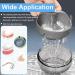 Eowppue Denture Case Portable Retainer Case Denture Bath Case with Strainer & Mirror Ideal for Dentures Retainers(Grey) - Buy Online on GoSupps.com