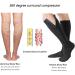 MDRCG Compression Stockings with Zipper for Men & Women - 15-20 mmHg Closed Toe Support Stockings - Buy Online on GoSupps.com